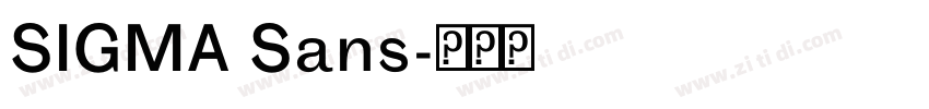 SIGMA Sans字体转换